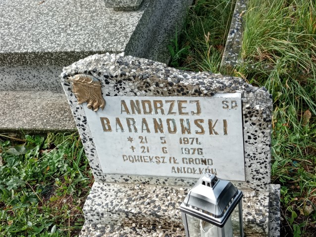 Andrzej Baranowski 1974 Wałbrzych - Grobonet - Wyszukiwarka osób pochowanych