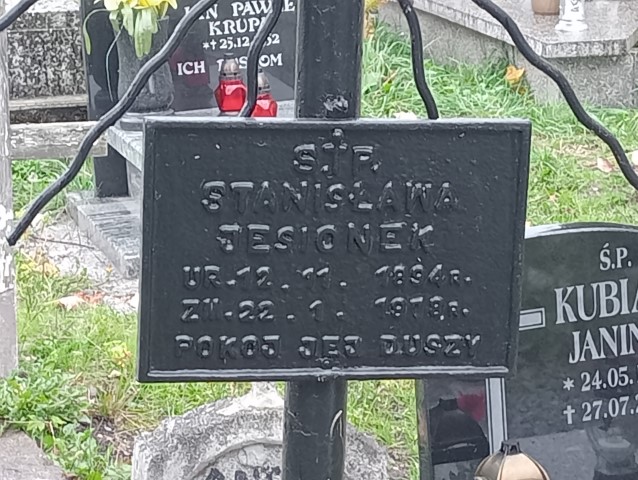 Stanisława Jesionek 1894 Wałbrzych - Grobonet - Wyszukiwarka osób pochowanych
