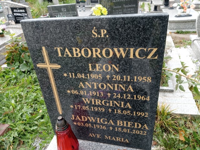 Antonina Taborowicz 1913 Wałbrzych - Grobonet - Wyszukiwarka osób pochowanych