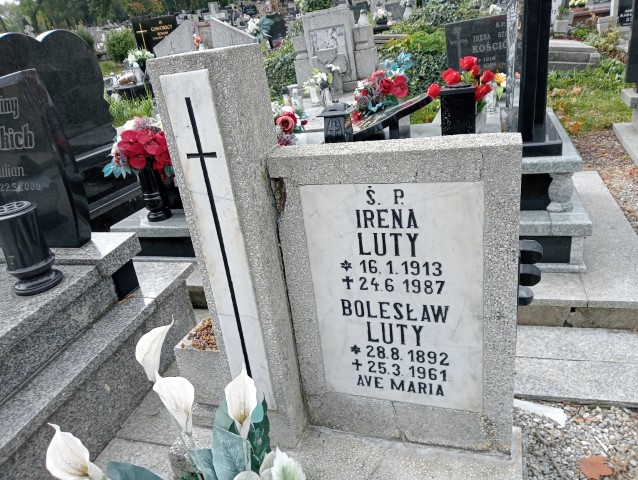 Irena Luty 1913 Wałbrzych - Grobonet - Wyszukiwarka osób pochowanych