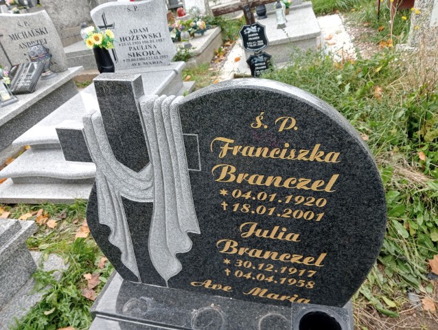 Franciszka Branczel 1920 Wałbrzych - Grobonet - Wyszukiwarka osób pochowanych