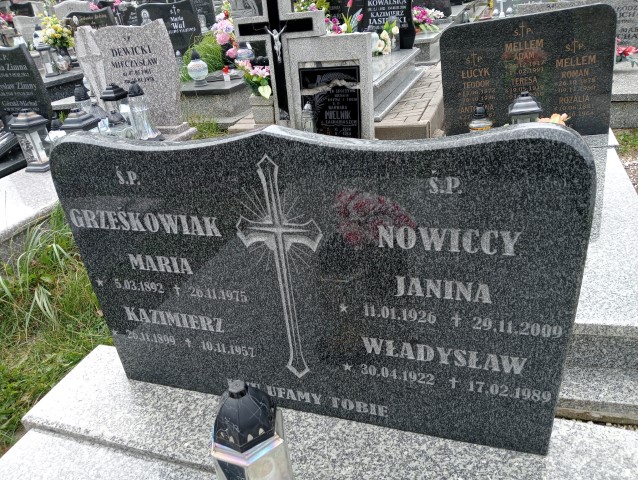 Janina Nowicka 1926 Wałbrzych - Grobonet - Wyszukiwarka osób pochowanych