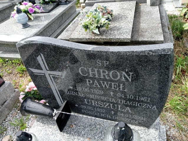 Urszula Chroń 1932 Wałbrzych - Grobonet - Wyszukiwarka osób pochowanych