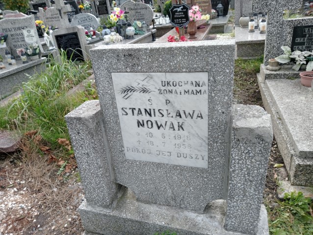 Stanisława Nowak 1918 Wałbrzych - Grobonet - Wyszukiwarka osób pochowanych