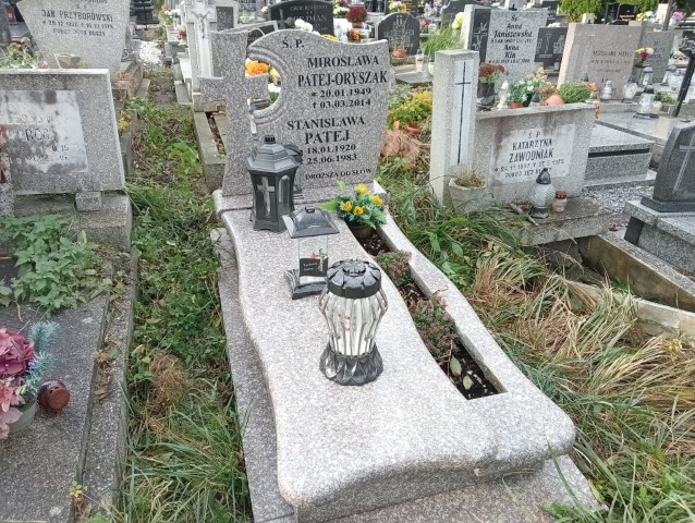 Grób Mirosława Oryszak Patej