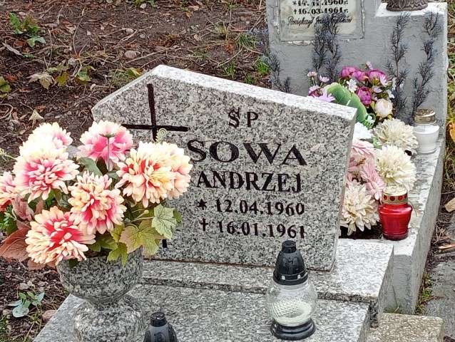 Andrzej Sowa 1960 Wałbrzych - Grobonet - Wyszukiwarka osób pochowanych
