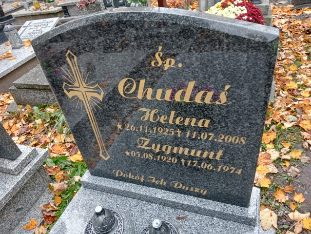 Zygmunt Chudaś 1920 Wałbrzych - Grobonet - Wyszukiwarka osób pochowanych
