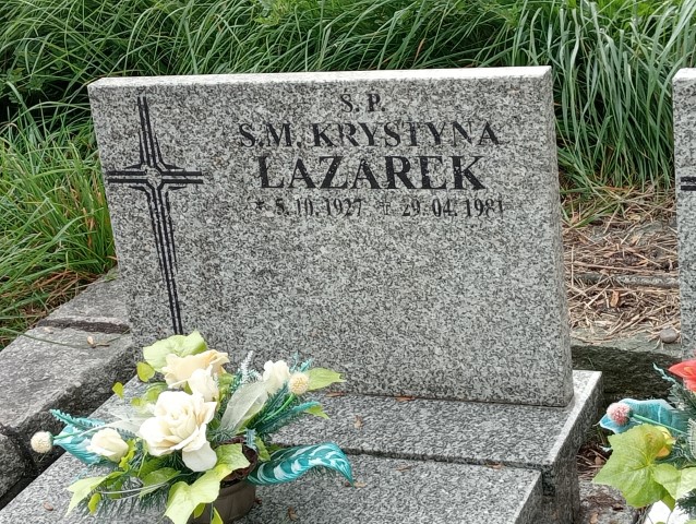 Krystyna Łazarek 1927 Wałbrzych - Grobonet - Wyszukiwarka osób pochowanych