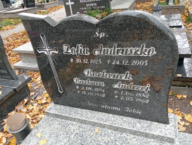 Zofia Andruszko 1925 Wałbrzych - Grobonet - Wyszukiwarka osób pochowanych