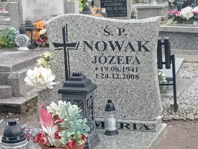 Józefa Nowak 1941 Wałbrzych - Grobonet - Wyszukiwarka osób pochowanych