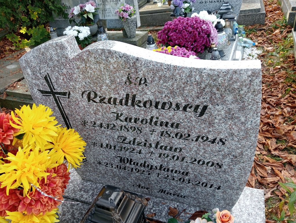 Karolina Rządkowska 1898 Wałbrzych - Grobonet - Wyszukiwarka osób pochowanych
