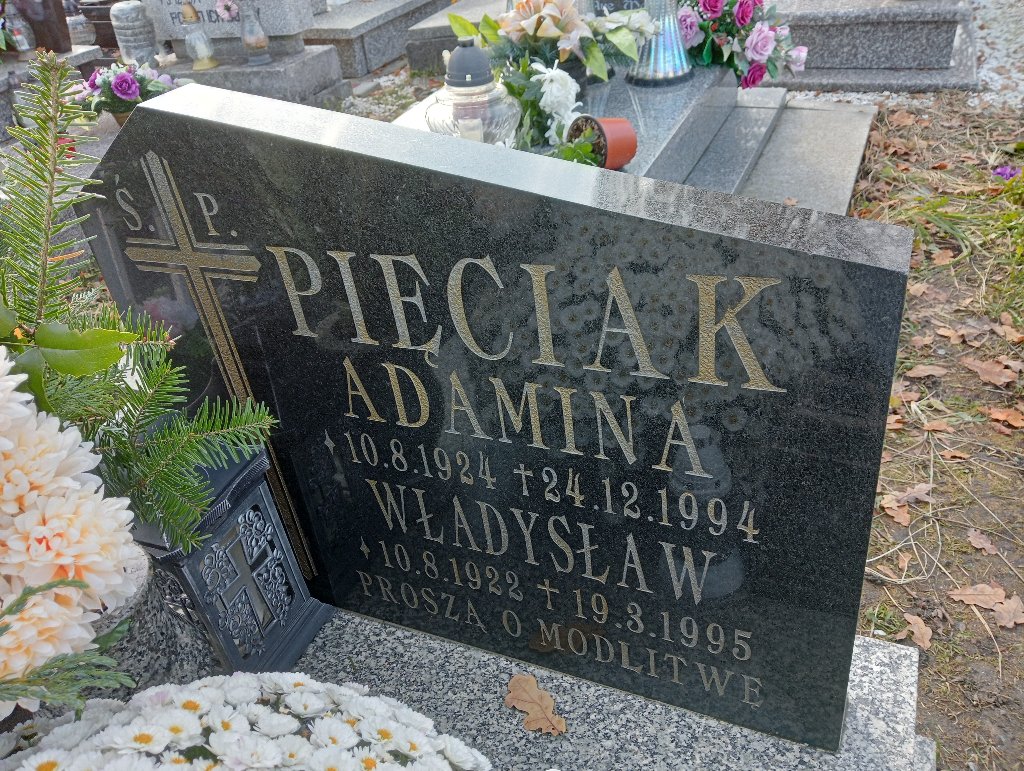 ADAMINA Pięciak 1924 Wałbrzych - Grobonet - Wyszukiwarka osób pochowanych