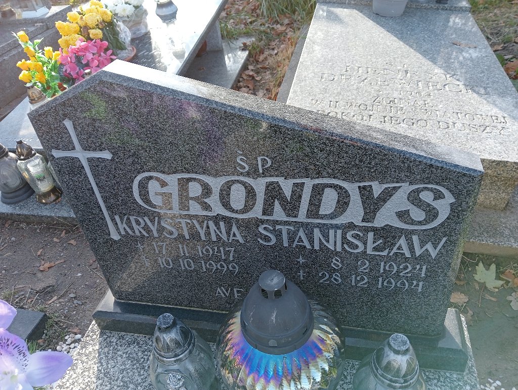 Janina Grondys 1921 Wałbrzych - Grobonet - Wyszukiwarka osób pochowanych