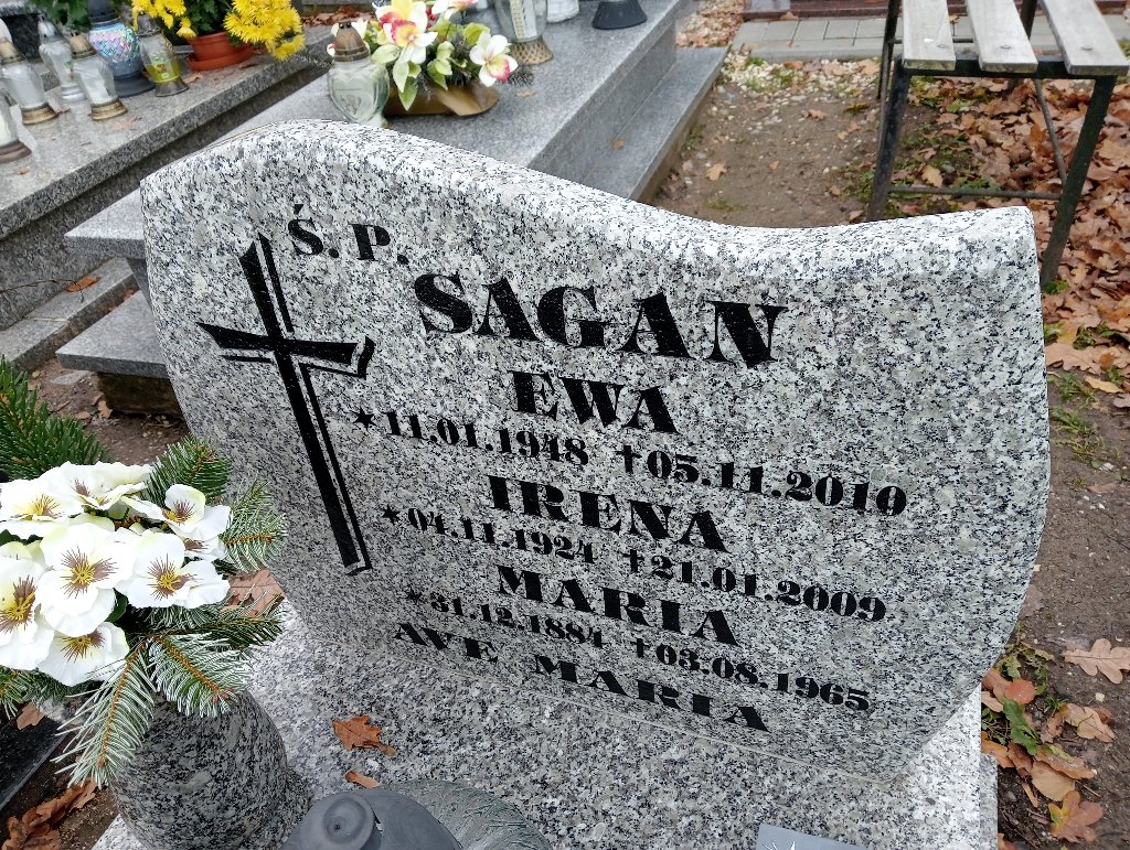 Ewa Sagan 1948 Wałbrzych - Grobonet - Wyszukiwarka osób pochowanych