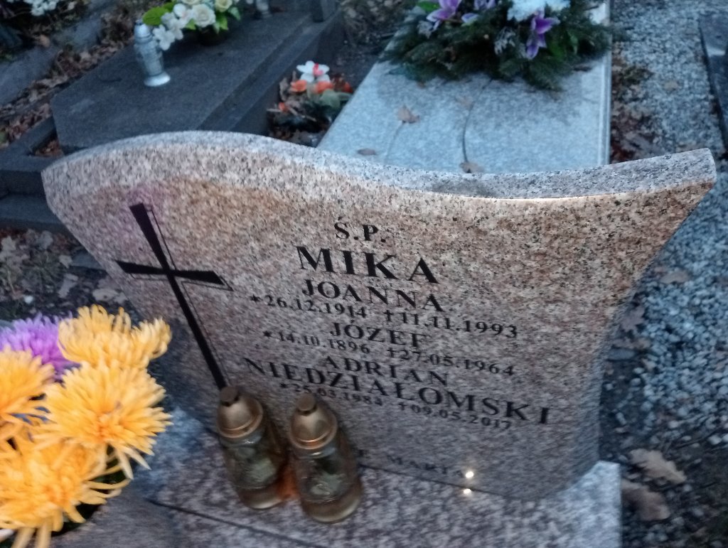 Joanna Mika 1914 Wałbrzych - Grobonet - Wyszukiwarka osób pochowanych