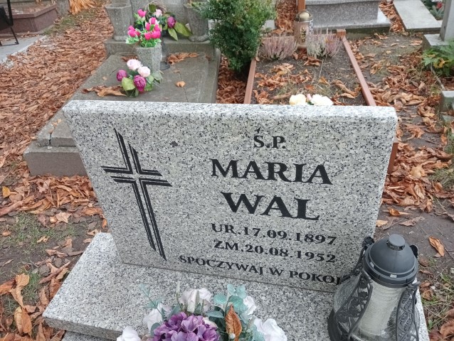 Maria Wal 1897 Wałbrzych parafialny - Grobonet - Wyszukiwarka osób pochowanych