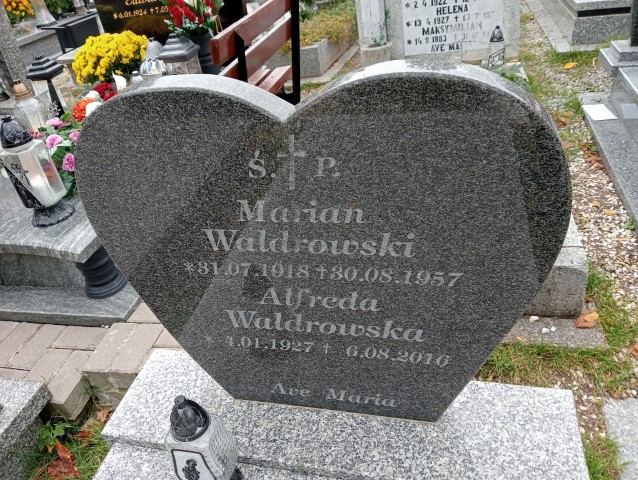 Alfreda Waldrowska 1927 Wałbrzych - Grobonet - Wyszukiwarka osób pochowanych