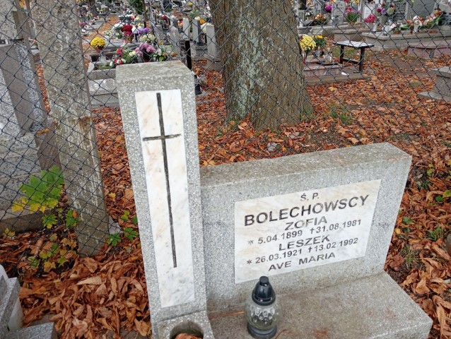 Zofia Bolechowska 1899 Wałbrzych - Grobonet - Wyszukiwarka osób pochowanych