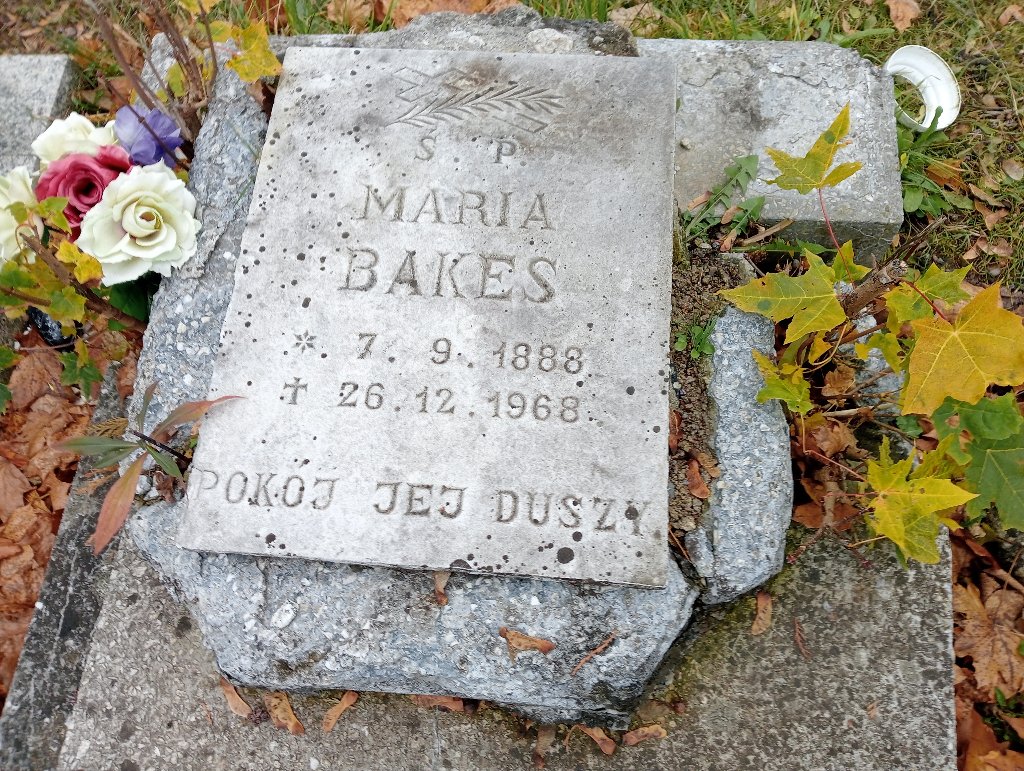 Maria Bakes 1888 Wałbrzych - Grobonet - Wyszukiwarka osób pochowanych