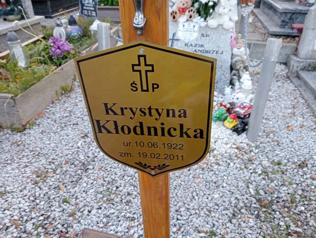 Krystyna Kłodnicka 1922 Wałbrzych - Grobonet - Wyszukiwarka osób pochowanych