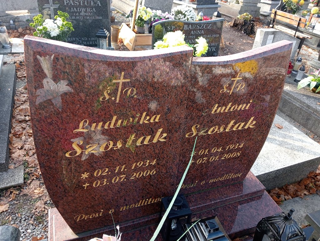 Antoni Szostak 1934 Wałbrzych - Grobonet - Wyszukiwarka osób pochowanych