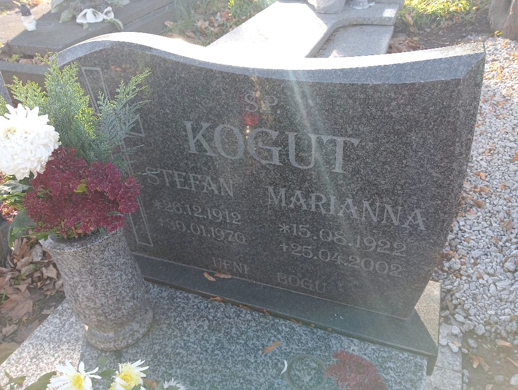 Stefan Kogut 1912 Wałbrzych - Grobonet - Wyszukiwarka osób pochowanych