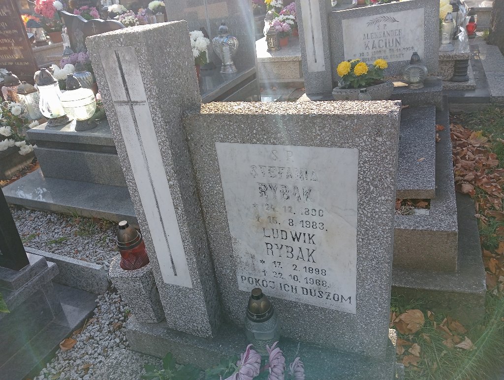 Stefania Rybak 1890 Wałbrzych - Grobonet - Wyszukiwarka osób pochowanych