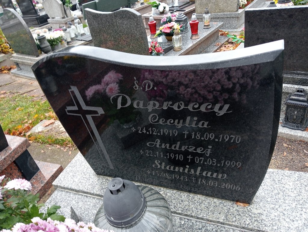 Cecylia Paprocka 1919 Wałbrzych - Grobonet - Wyszukiwarka osób pochowanych