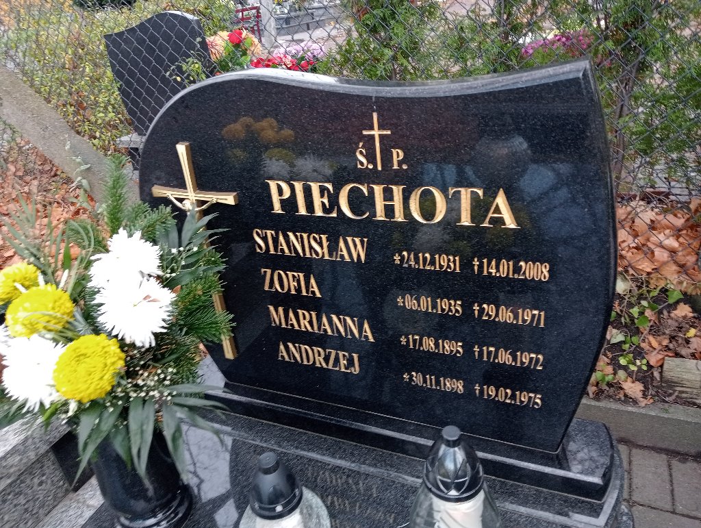 Stanisław Piechota 1931 Wałbrzych - Grobonet - Wyszukiwarka osób pochowanych