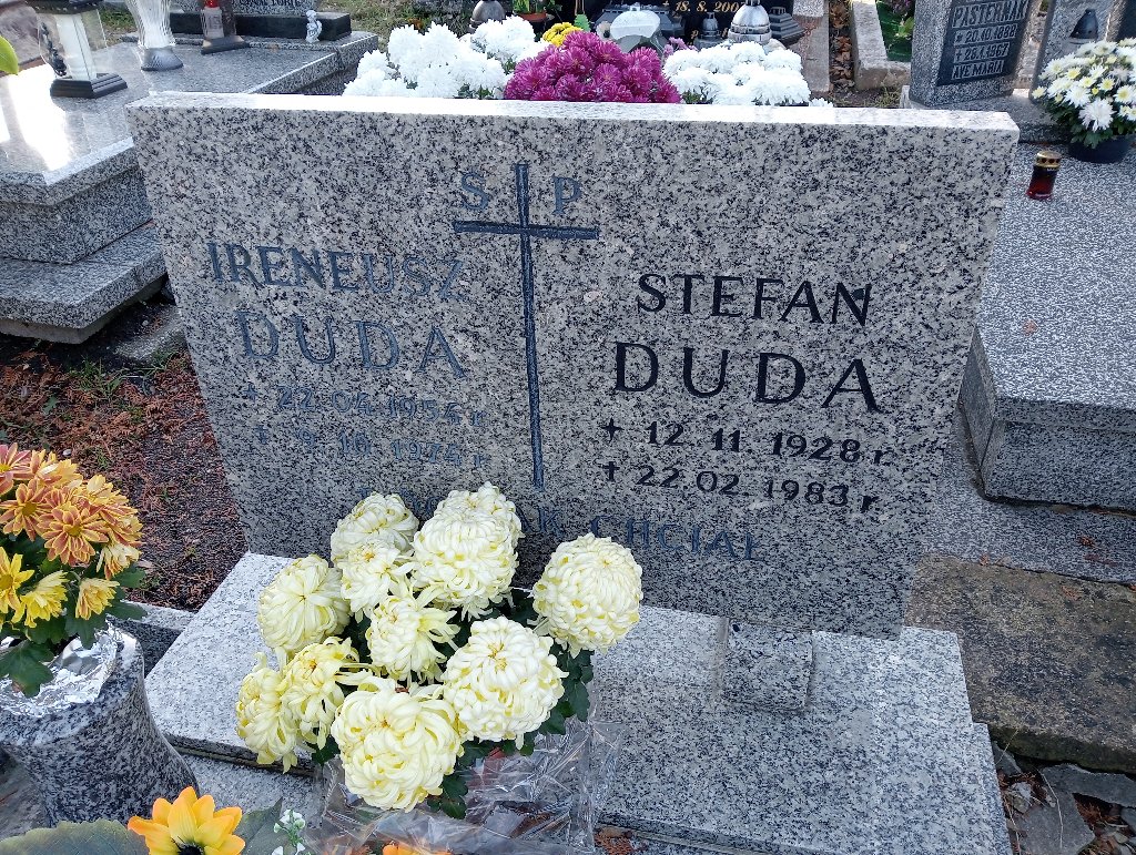 Stefan Duda 1928 Wałbrzych - Grobonet - Wyszukiwarka osób pochowanych